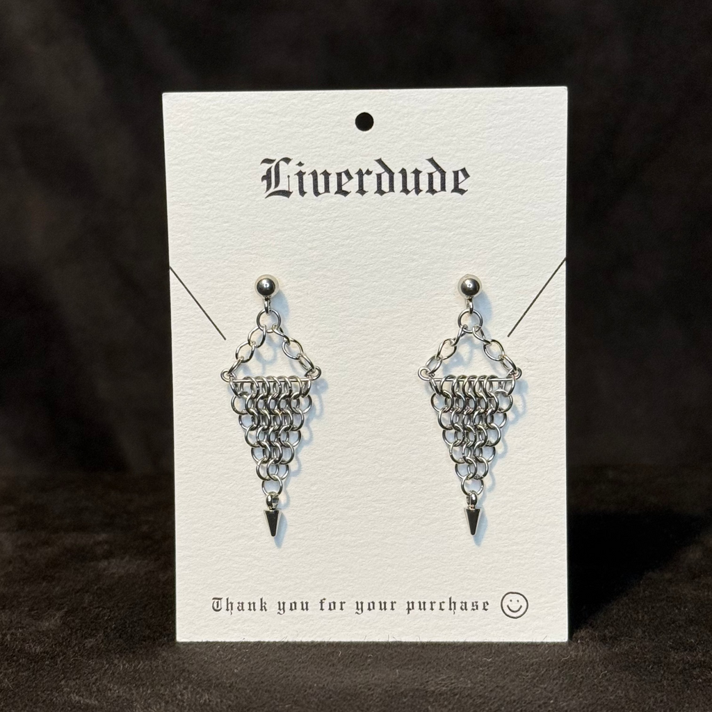Pennant Spike Earrings