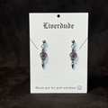 Purple Iris Earrings