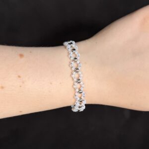 White Flower Bracelet