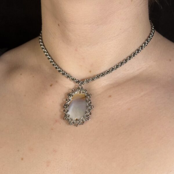 Captured Shell Pendant Necklace